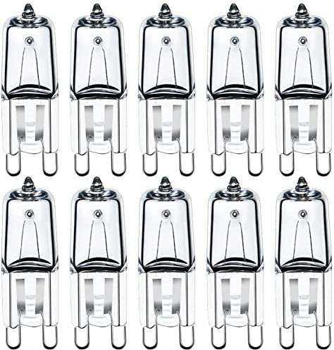 Lampadine alogene G9 220V 40W, lampadine a capsula G9 per forno, lampade a cera, 2900K, confezione da 10,Warm White ,40W 20 pz