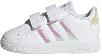 adidas Unisex Baby Grand Court Lifestyle Court Hook and Loop Tennis Shoes