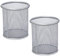 DIFIT Stiftehalter, Drahtmetall Stifteköcher, Silber Stifthalter Stiftebox, Rund Stiftehalter Schreibtisch, Stiftebecher Stifte Halter für Büro/Schule, Pencil Holder Stifte Aufbewahrung (2 Stück)