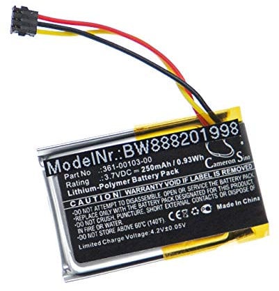 vhbw Akku kompatibel mit Garmin DashCam 46, 66 Kamera (250mAh, 3,7V, Li-Polymer)