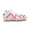 PUMA Future Match Fg/Ag Jr Fussballschuh, White Black Fire Orchid, 30 EU