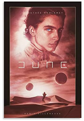 NANXIANG Filmposter Dune Filmposter Filmcover Illustration Poster Leinwand Wandkunst Drucke Poster Foto Bild Malerei Poster Raumdekoration 50 x 75 cm