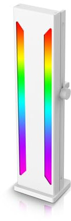 GPU Support Bracket, ARGB Adjustable Sliding Aluminum Alloy Graphics Card Holder, Rubber Pad Magnetic Base GPU Sag Bracket for Graphics Card (White)