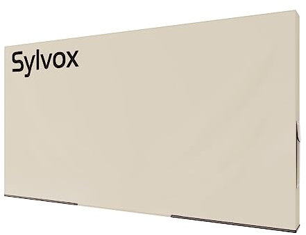SYLVOX Outdoor TV Cover, 600D TV Cover for 60 to 65 inches TV, Waterproof, Weatherproof and Dust-Proof TV Screen Cover with Remote Control Pocket, Perfect for outdoor TV protection, Khaki