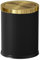 LEASYLIFE 15L/4 Gallone Badezimmer Goldkorb, Badezimmer Papierkorb, High-End Badezimmer Müllkorb, Wohnzimmer, Schlafzimmer, Büro (schwarz)