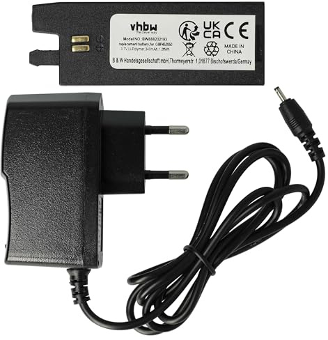 vhbw 2-TLG. Lade-Set kompatibel mit Gibson Min-ETune-System | G-Force System Stimmsystem - Akku, Ladegerät