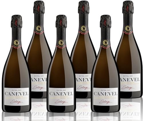 CANEVEL SETÀGE EXTRA DRY 2023 | Valdobbiadene Prosecco Superiore DOCG | 6x750 ml | Confezione 6 bottiglie