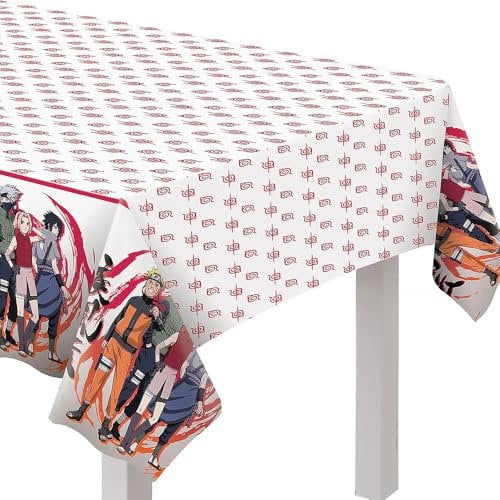 amscan Nappe en Plastique Multicolore Naruto (137,2 x 243,8 cm) - Parfait pour Les Anniversaires et Les fêtes d'enfants