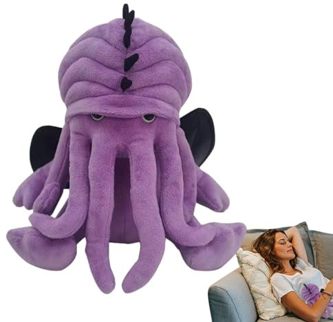 Weiches Oktopus-Spielzeug – süßes Oktopus-Stofftier, Couch-Auto-Ornament | Schwarze Augen, beflockte Nase, Oktopus, Plüschtier, Kuscheltier, Flexibles, vielseitiges Accessoire, Bezauberndes Spielzeug