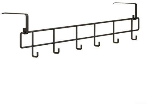 Yuanpgky Radiateur porte-serviettes en métal 55 cm - Double panneau - Multifonctionnel - Pour toilettes, hôtel, salle de douche (noir)