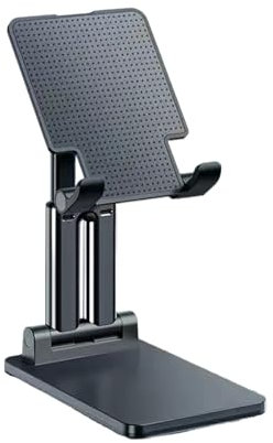 VINSPIRE Portable Monitor Stand, Adjustable Height & Angle Foldable Stand for 12.9 Devices, Portable & Sturdy Screen Stand for Phone, Tablet, Desk, Office, Bedside, Live Streaming