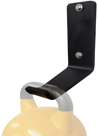 Kettlebell-Ständer, Kugelhantel-Halterung für Kugelhanteln aus massivem Stahl | Wandhalterung für Kettlebell-Haken aus massivem Stahl | Wand-Organizer für Gymnastikhalterung, Kettlebell-Zubehör für Gy