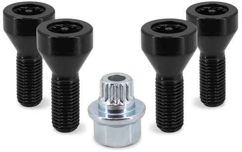Boulons de Roue en Acier, Boulons Roue, Écrous Blocage Utilisation Adaptée Pour BMW Z4, Z3, M6, M5, M3, 650i, 535i, 528i, 525i, Mini Cooper (36136786419)