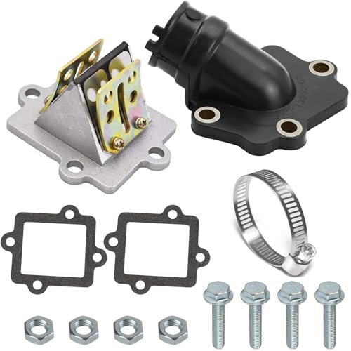 Membranblock mit Ansaugstutzen und Dichtungen Set für Yamaha Aerox JoMembranblock Yamaha Jog 50cc 2-Takt-Roller-Moped Sportsman 90 Scrambler Predator CPI MBK Nitro