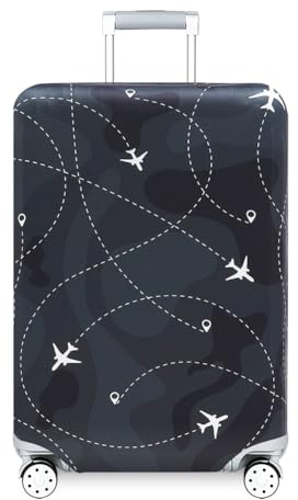 Kofferhülle Luggage Cover 22-28 Zoll, Gepäck-Cover Gepäckabdeckung for Travel Luggage Schutzhülle Trolley Case Cover Protector (Flugabzeichen, L-25-28 Zoll)