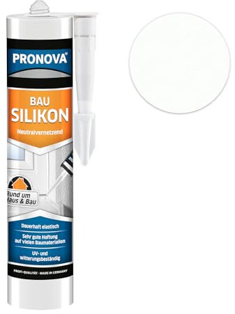 PRONOVA Bausilikon, weiß, 300 ml Kartusche hochelastische Dichtstoff