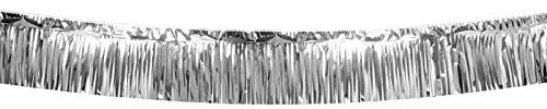 PARTY DISCOUNT® Girlande Lametta, Silber, 6 m