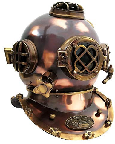 Marine Nautical Store US Navy Marl V Antik Tauchhelm Messing Stahl Full Size Maritim Tauchhelm