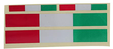 Xuniu 3 Stück Vinyl Auto Aufkleber, reflektierende Vinyl Italien Flagge Aufkleber Motorrad Auto Aufkleber