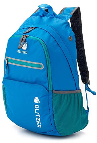 Blitzer Ultra Leichter Rucksack [300g] - 25L Fassungsvolumen - Faltbarer & Wasserresistenter Cityrucksack - Perfekt für Wandern, Klettern und Radfahren - Unisex