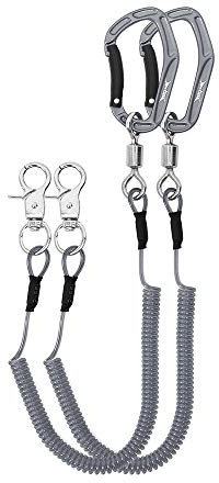 HERCULES Heavy Duty Fishing Lanyard, Coiled Lanyard for Fishing, Rods, Pliers, Boating, Paddles, Kayak