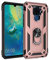 nh Custodia Huawei P40 Lite E, Cover 360° Girevole Ring Armor Bumper TPU Case Magnetica Supporto Smartphone Silicone Custodie con Pellicola Protettiva per Huawei P40 Lite E,Oro Rosa