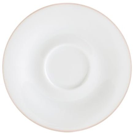 KAHLA Pronto Line Untertasse 12 cm Line pastel rose | Unterteller mit rosa Linie aus Porzellan