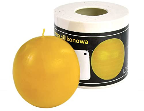 BIENE24.DE Kerzengießform Kugel Silikonform Kerzen Bienenwachs Kugelkerze runde Kerze Ball