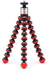 JOBY GorillaPod GO Rosso, Treppiede Flessibile con Testa a Sfera e Attacco GripTight 360 per Smartphone, Treppiede Fotocamera Mirrorless Compatta o Dispositivi fino a 0,5 Kg, JB01863-0WW, Rosso
