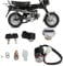 Zündschalter, Zündschloss Gasabdeckungs Kit, Zündschlüsselschalter, Skyteam Schlüssel, Zündschloss Tankdeckel Set Helmschloss 2 Schlüssel Ersatz für Dax Skyteam 50CC/125CC
