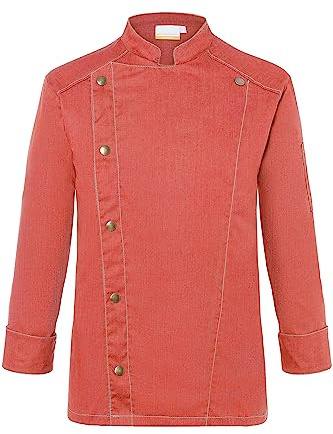 Karlowsky Kochjacke Jeans-Style Vintage red - Größe 66