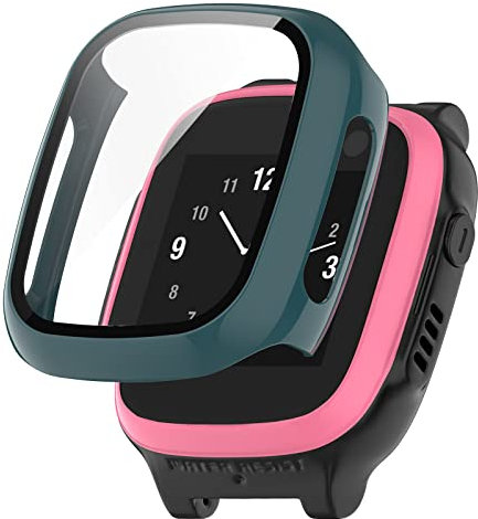 GMUJIAO 2-Stück Hülle für Xplora X5 Play,Hülle Mit Displayschutz,Hard PC Rundum Displayschutz Schutz Case für Xplora X5 Play-Grün