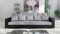 Kuechen-preisbombe Modernes Big Sofa Wohnlandschaft Sofa Couch Jumbo XXL 2 - Schwarz - Hellgrau