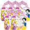 Fashion Yo 5 Sheets Toddlers Princess Elsa Minnie Kids Girls Nail Stickers Earring Stickers Art Decal Party Bag Fillers Decor for Kids Girls Birthday Gift (Princess Nail Stickers)