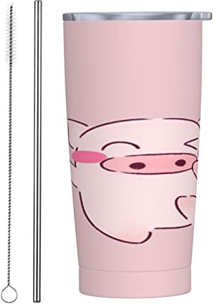 Dancing Pig Beanie 20 Oz Vacuum Travel Mug Insulated Water Bottles Stainless Steel Tumbler Coffee Cup with Lid