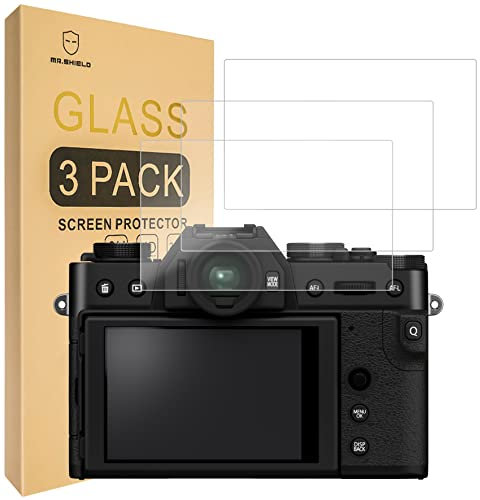 Mr.Shield Screen Protector For Fujifilm X-T30, X-T30 II, X-T20, X-T10, XT30, XT30 II, XT20, XT10 Camera [Tempered Glass] [9H Hardness] [3-Pack] Screen Protector