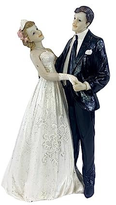 BOKIOESDE Kuchen Dekoration Puppen Braut Bräutigam Harz heiraten Figur lustige Hochzeit Topper Ständer Paar Wohnkultur Autozubehör, Typ B