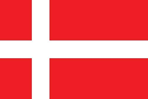 Premium Fahnen Flagge - 90 x 150 cm / 150 cm 90 cm - aus Polyester mit goldenen Ösen - Langlebig und Wetterfest (Dänemark)