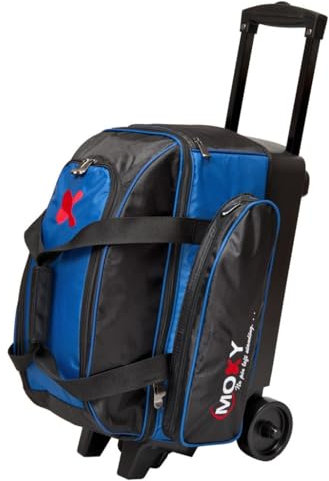 Bowlerstore Products Moxy Double Roller Bowling Bag- Royal/Black