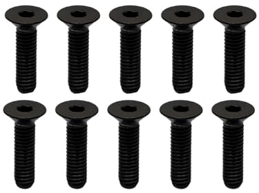RISON-Titanium 10 Stück M2x12mm Titan Innensechskant Schrauben Set, DIN7991 Senkkopfschrauben Winzige Mikroschrauben Flachkopfschrauben Titanschrauben für 3D-Drucker, RC-Autos