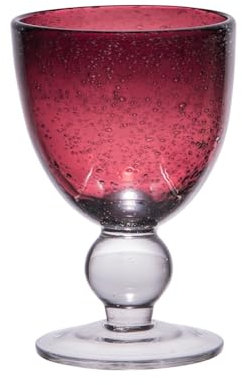 Table Passion - Verre à pied 28 cl artisan bullé violet (lot de 6)