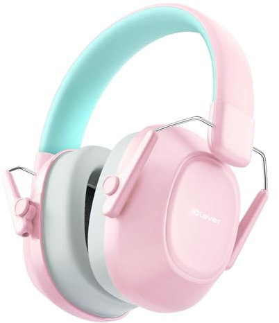iClever Audífonos con cancelación de ruido para niños, 26 dB NRR, protección auditiva para fuegos artificiales, eventos, camiones monstruos, conciertos y autismo