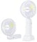 KWOWEE Handheld Fan, Handheld Protable Rechargeable Fan with 3 Speed, Desk Handheld Electric Fans with USB Charging Port, Small USB Rechargeable Fans with 90° Folding for Home Office Travel (White)