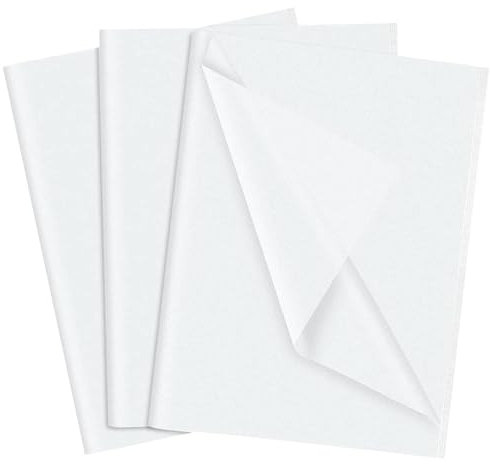 100 Blatt Seidenpapier Weiß, 50x35cm Verpackungsmaterial, Transparentpapier, Packpapier, Packseide Zum Verpacken, Hochzeit Handwerk Dekor