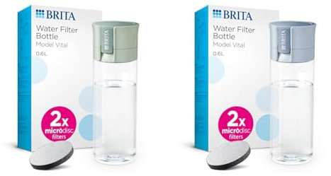 Water Filter Bottle Light - Green & Water Filter Bottle Light - Blue