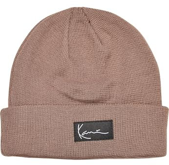 Karl Kani Accessoires KA223-009-13 Signature Beanie Dark Taupe Dark Taupe, one Size