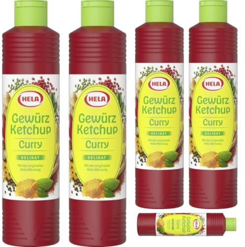 Mit Pufai Grocery, Hela Curry Gewürz Ketchup delikat 800 Mililiter x 5 STÜCK