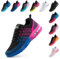 Hitmars Chaussure de Course Femme Respirante Légères Chaussures de Sport Gym Fitness Athlétiques Chaussures de Running Jogging Sneakers Confortables Violet et BleuTaille 40 EU