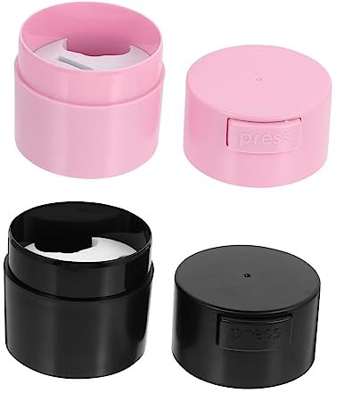 IWOWHERO Tanque De Almacenamiento De Pegamento Para Pestañas 2 Unidades Rizador Adhesivo Sellador Pegamento Para Pestañas Pegamento Para Pestañas Doble Sellado Transparente