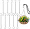 10 Stück Blumenampel Kette, Kette Zum Aufhängen, Metallkette Zum Aufhängen,S-Haken Kette mit Haken Zum Aufhängen,für Vogelhaus Vogelfutterhaus Wildvogelfutter Nistkasten Blumenampel Laternen